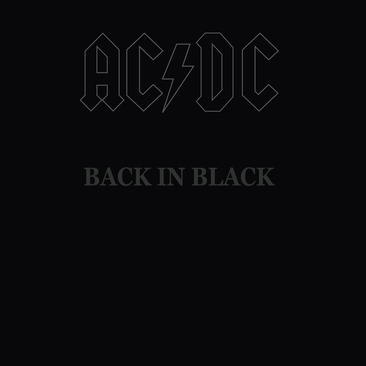 Back In Black cd cover