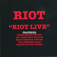 Riot Live cd cover